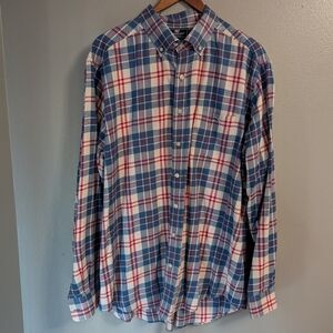 Vineyard Vines Shirt Mens Performance Slim Fit Tucker Plaid Button Up Size XL